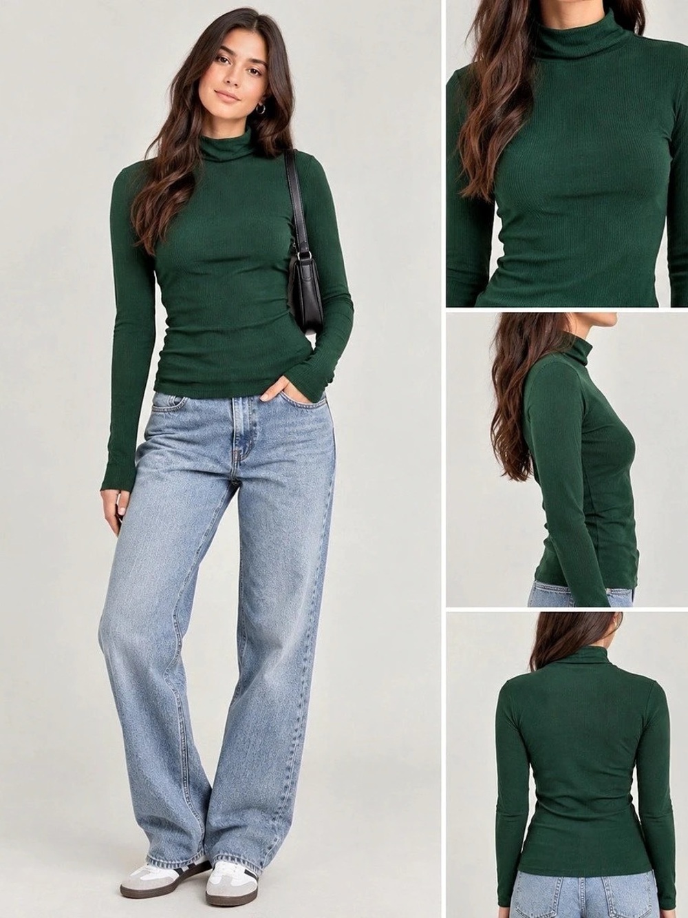 Green Long Sleeve Turtleneck Like New